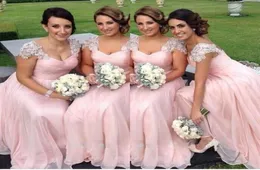 2016 Bellissime donne abiti da damigella d'onore 99 Abito da festa lungo in chiffon Abiti da sera Formale quadrato senza maniche Fresco lusso damigella d'onore 4210474