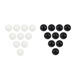 Party Decoration 20 PCS Marbles 16mm Glass Knicker Balls Color Nuggets Toy Black and White