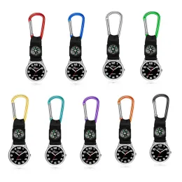 Taşınabilir Carabiner Cep Saati Pusula Partisi Favor Hemşire Kuvars İzler Anahtarlık Çok Fonksiyonlu Açık Hava Hayatta Kalma Aracı Z 3.19