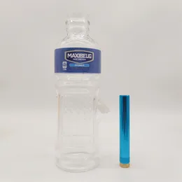 Gatorbeug Clear 10 Inch Maxburg Glass Bongs Water Pipe Gatorade Drinking Bottle Bong Tobacco Smoking Tube 10MM Bowl Stem Recycler Bubbler Pipes