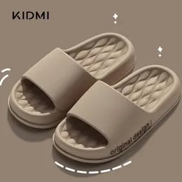 Kidmi kvinnor brev tofflor pvc strand tofflor sommar fasta män plattform tofflor inomhus anti slip badrumskor för kvinnor 240311