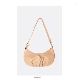 Totes väska kvinnlig 2024 Sweet Lady One-Shoulder Portable Trend Fold Underarm Wild Cross-body Dumpling