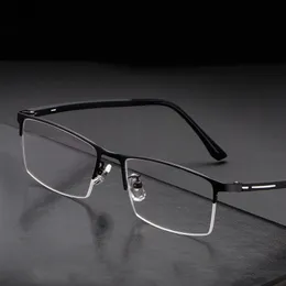 rela 9916 Alloy Glasses Frame Men Prescription Eyeglasses Vintage Square Spectacles Myopia Optical Frames Eyewear 240313