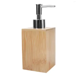 Liquid Soap Dispenser Hand Bottle Bamboo Lotion With Pump Hair Conditioner
