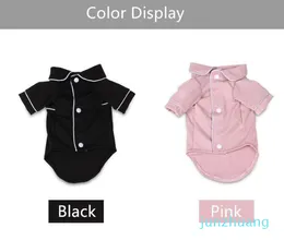 Kleinhundekleidung Mantel Haustier Welpe Pyjamas Black Pink Girls Pudel Bichon Teddy Kleidung Cotton Boy Bulldog