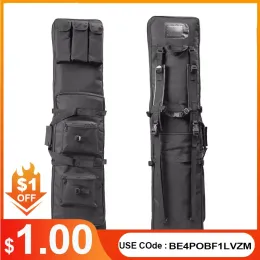 Väskor 85 100 120 cm Tactical Gun Bag Case Rifle Bag Ryggsäck SPICER CARBINE AIRSOFT SKRIFTER Bär axelväskor jakttillbehör