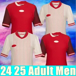 Yeni Kanada Futbol Jersey Maillot de Foot 2024 Copa America Kupası Çocuk Kiti 2025 Kanada Milli Takım Futbol Gömlek 24/25 Evde Oyuncu Versiyonu Buchanan Davies David