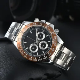 Men's Stainless Steel Chronograph Wrist Watch Functional Dial Sapphire  Glass Design