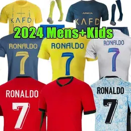 23 24 25 Portuguesa Portekiz Futbol Forması Fernandes Ronaldo Cristiano Portugieser 2024 Euro Kupa Futbol Gömlek Erkek Çocuk Kiti Takımı B.Fernandes Joao Felix Al