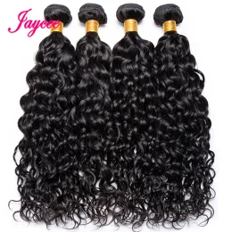 Wigs 12a Brazilian Water Wave Bundles 100% Unprocessed Human Hair Kinky Curly 1/ 3 / 4 Bundle Deals Deep Wave Remy Hair Extensions