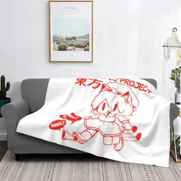 Coperte Touhou Project Anime CHEN Coperta in flanella per divano Trapunta per camera da letto super calda da esterno