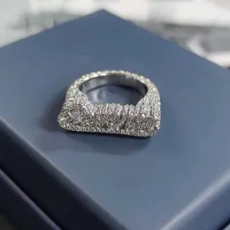 Sterling Silver Full Diamond Revenge English Alphabet Ring