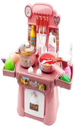 ألعاب المطبخ المقلدة Chef Light Music Printend Cooking Food Play Owhare Set Safe Cute Children Girl Gift Game Gyh 22049549111