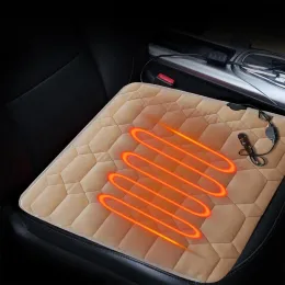 マット電気加熱パッドクッションチェアカーペットボディ冬の暖かい毛布快適な猫犬加熱パッド12V加熱シートマットクッション