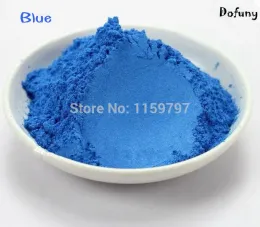 Schattenblaue Farbe DIY Lidschatten Make -up Pulver Nagellack Pigment Pearlescent Pulver, Glimmerpigment für Automobilfarbe