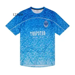 T-shirty Ograniczone Nowa Trapstar Londyn Męska T-shirt krótkie rękawie Unisex Blue Shirt for Men Fashion Haruku Tee Tops Mężczyzna T koszule Y2K G230307 963