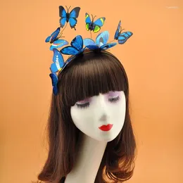 Party Decoration Lady Large Butterfly Bride Hair Clip Headdress Hairband Night Club Home Decor Birthday Wedding Easter Christmas