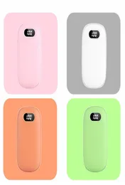 Ultrathin Hand Warmer Power Bank 6000mAh USB Rechargeable Electronic Fashion Mini Powerbank Safe Portable Charger with display Fo6904836