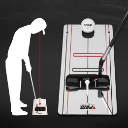 AIDS Golf Pract Practice Mirror Putt Mirror Alignment Training Aid Swing Trainer Eye Line Golf Tools Rekommenderade för nybörjare