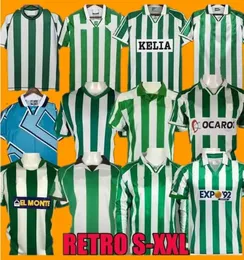 Betis Jersey Retro Real 88 89 94 95 96 97 98 02 03 04 Classic Retro Long Sleeved Shirt Alfonso Betis Joaquin Danilson 1993 1994 1995 1996 1998 2002 2002