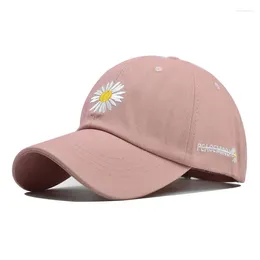 Ball Caps Sport Hats Women Baseball Woman's Sun Hap Hafded Hafted Chrysantemum Cotton Ladys Cap na zewnątrz dziewczyny