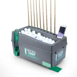 AIDS golf topu otomatik sunucu atış makinesi robot kutusu salıncak eğitmeni kulüp rafı 60100 topu tutabilir