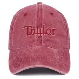 Cappello snapback rosso rosa cucito per chitarre acustiche Taylor Nuovo