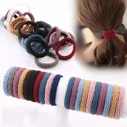 20/30 PCS Kvinnor Girls Solid Color 4 CM Big Rubber Band Ponytail Holder Gum Scrunchies Elastic Hair Bands Hair Accessories Gift