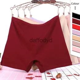 Calcinha feminina feminina boxer briefs bloco de algodão antibacteriano cintura alta sem vestígios tamanho grande calcinha de quatro cantos pernas planas shorts 240319