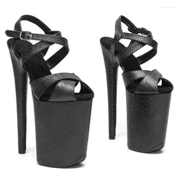 Tanzschuhe LAIJIANJINXIA 23 cm/9 Zoll PU-Obermaterial Sexy exotische High-Heel-Plattform-Party-Sandalen Pole 043