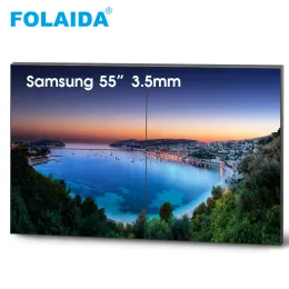 Video Orijinal Marka Samsung TV 55 inç 3.5mm Çerçeve için Çerçeve LCD Video Duvar Büyük Boyutu Büyük Reklam Ekrancılar LCD Monitör TV Duvar Araba