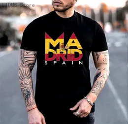 men039s tshirts العلم الإسباني مدريد إسبانيا تي القمصان عالية الجودة tshirts sweatshirt الملابس الصيفية العلامات التجارية للأكمام للجنسين 9637469