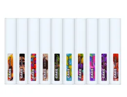 Gen 6th Cake 일회용 전자 담배 320mAh 충전식 배터리 1ml 포장 된 빈 기화기 포드 10 컬러 1000pcs