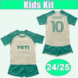 24 25 Austin Kids Kit Soccer Jerseys Driussi Ring Rigoni Zardes Pereira Gallagher Burton Wolff Away Football Shirts Kort ärmuniformer