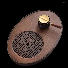 Tea Trays Office Gadget Tray Modern Wood Teaware Home Luxury Vintage Portable Dish Bandeja Bambu And Coffee Accessories