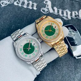 Роскошные мужские часы, дизайнерские часы, высококачественные часы из нержавеющей стали с бриллиантовой оправой, 41 мм, брендовые механические часы