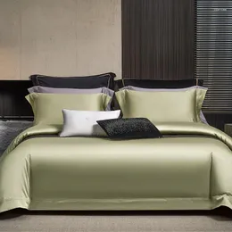 Bedding Sets Green Green Pink Champagne Luxury Solid Color Set