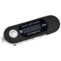 Player Mini Portable Mp3 Music Player Digital LCD -skärm bärbar USB -uppladdningsbar MP3 -spelare med FM -radiofunktion 4GB eller 8 GB lagring