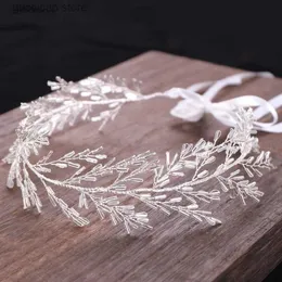 Tiaras AiliBride Cabelo Videira Casamento Headband Tiara Cristal Nupcial Headpiece Casamento Enfeites de Cabelo Tiara Hairband Mulheres Jóias de Cabelo Y240319