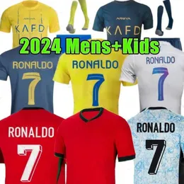 Al Nassr FC Soccer RONALDO Retro 2024 2025 Portuguese Jerseys JOAO FELIX RUBEN NEVES EURO CUP PORTUGIESER Portugal Football Shirt National Team Men Kids Kit