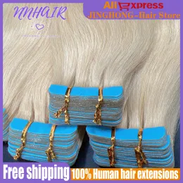 Extensions NNHAIR Invisible Tapein 100% Human Hair Extensions Remy Human Hair Extensions Traceless High Quality For Woman