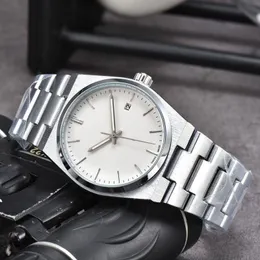 العلامة التجارية Tissity Wristwatches Men Men من أعلى الدرجة AAA الحركة الميكانيكية الساعات أوتوماتيكية تاريخ الساعة الكلاسيكية 1853 الفاخرة PRX Wrist-Watch Steel Strap Fashion Lady Watche
