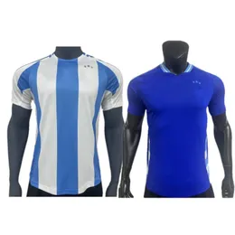2024 Argentina Versão Jogador Futebol Jerseys Mens MESSIS J.ALVAREZ MAC ALLISTER L. MARTINEZ Camisa de Futebol Adulto DE PAUL E. FERNANDEZ Uniforme