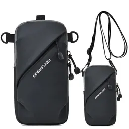 Casual Mens Satchel High Quality Oxford Men Diagonal Mini Crossbody Bags Shoulder Multi-Function Mobile Telefon Bag SAC 240307