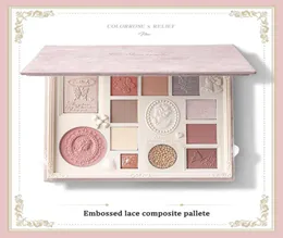 Strumenti per il trucco Colorrose Embossed Eye Shadow Pallete Blush High Gloss Integrated Palette Modifica disco cosmetico liquido 2211117812576