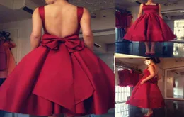 Vestidos de Festa 2019 Burgundy Ball Hound Tea Length Prom Part Dresses Cute Square Square Evening Dresse Dresse HomeComing Press Plus 4969171