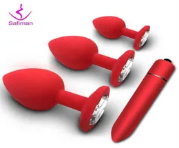 Nxy Soft Silicon Plug anale maschio e femmina Massaggiatore prostatico Prodotti per adulti Miniatura pornografico vibratore a pallottola Giocattoli del sesso 0122207127995