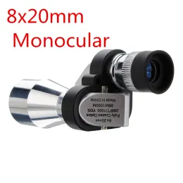 Ferramentas 8x20 Mini Visão Noturna Monocular HD Telescópios Portátil Bolso Telescópio Compacto Foco Lente Óptica Viagem ao ar livre / Camping / Esportes