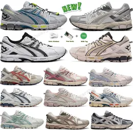 2024 Designerskor gel kahana8 sneakers designers womens mens tränare snörning blå pulver vit grå casual skor chaussure utomhus längdåkning löpskor