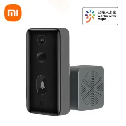 Control XIAOMI Smart Video Doorbell 2 AI Remote Monitor HD Infrared Night Vision Motion Detection TwoWay Intercom Video Doorbell Home